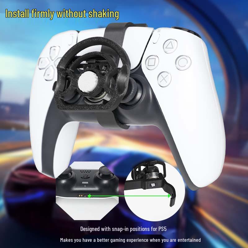 PS5 Slim Controller Mini Racing Steering Wheel for Joysticks.
