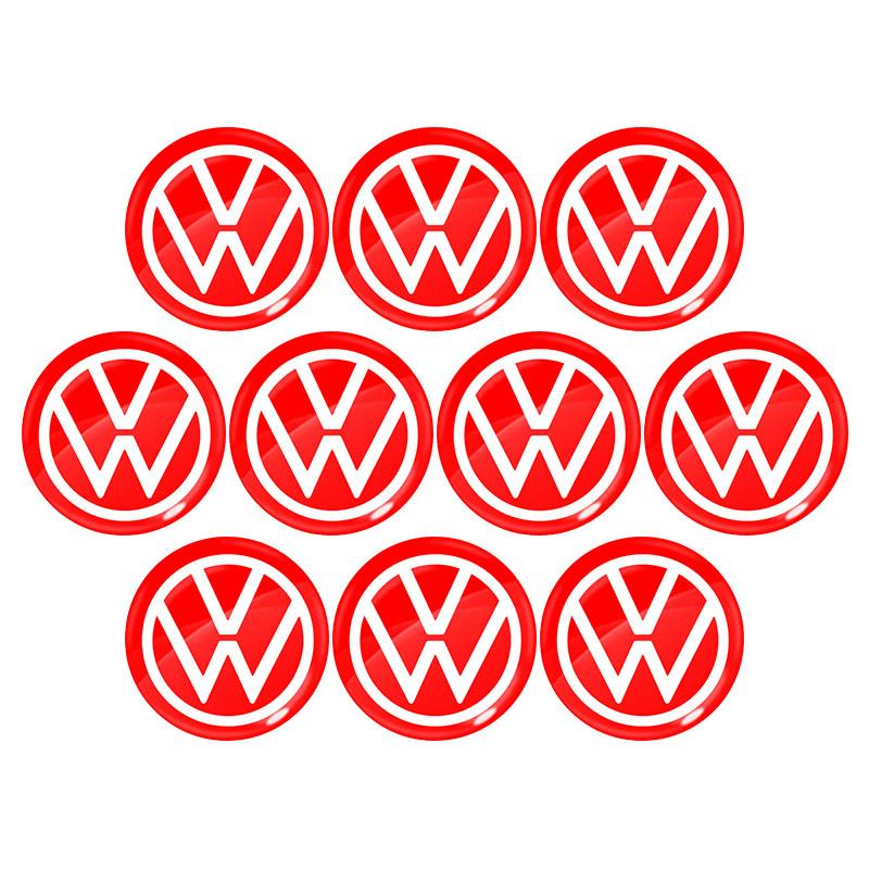 2026 Hot For Volkswagen VW 14mm Car Key Emblem Stickers Auto Control Key Logo Decals For Volkswagen Scirocco POLO Tiguan Passat