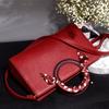 Red Wedding Bag Bridal Wedding Bag Female Tide Retro Large Capacity Portable Bucket Bag Vegetable Basket Bag
