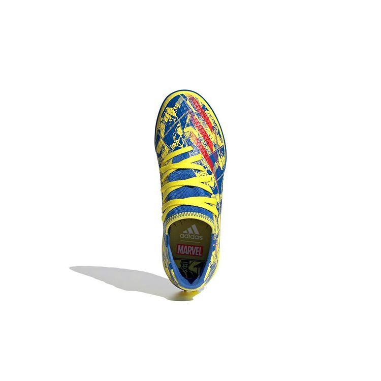 Adidas X Ghosted TF Round Head Comfortable Durable Low Top Kids Football Shoes Kids Football Shoes Blue Yellow Red GZ8705