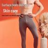 Yiershuang Herren Thermo-Fleece-Leggings mit hohem Bund