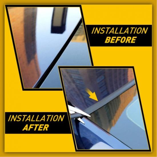 2Set Car Roof Windshield Window Rubber Seal Strip Sealed Moulding Trim Accessori