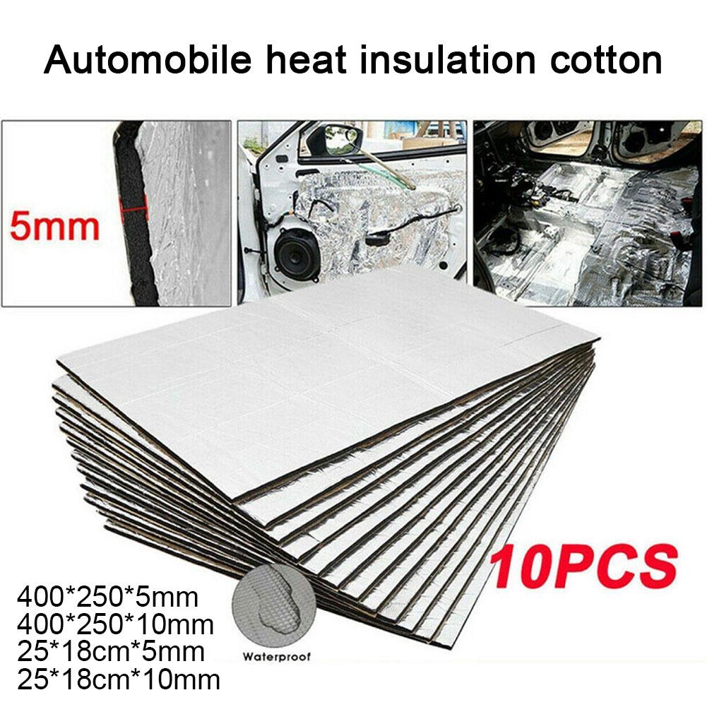 10pcs Car Insulation Cotton Automobile Heat Insulation Foam Deadening Hood Closed Universal Accessories Car Cotton Mat Cell O2F9