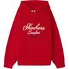 Skechers Its All About The Comfort Knitted Hooded Pullover Long Sleeve Sweatshirt Unisex Sweatshirt Red L126U014-03LC