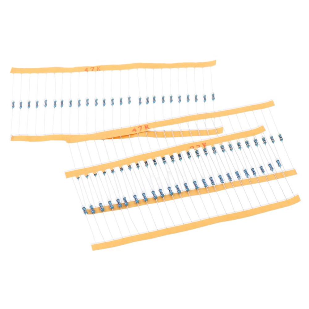 525pcs 17 Values Resistors Assortment Kit 0.25W 1/4W Resistors Metal Film Resistor Kit  Electronics