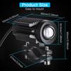 2PCS  Motorcycle LED Headlight Car LED Lights ATV Driving Foglight Auxiliary Spotlight  Car Modified Lights