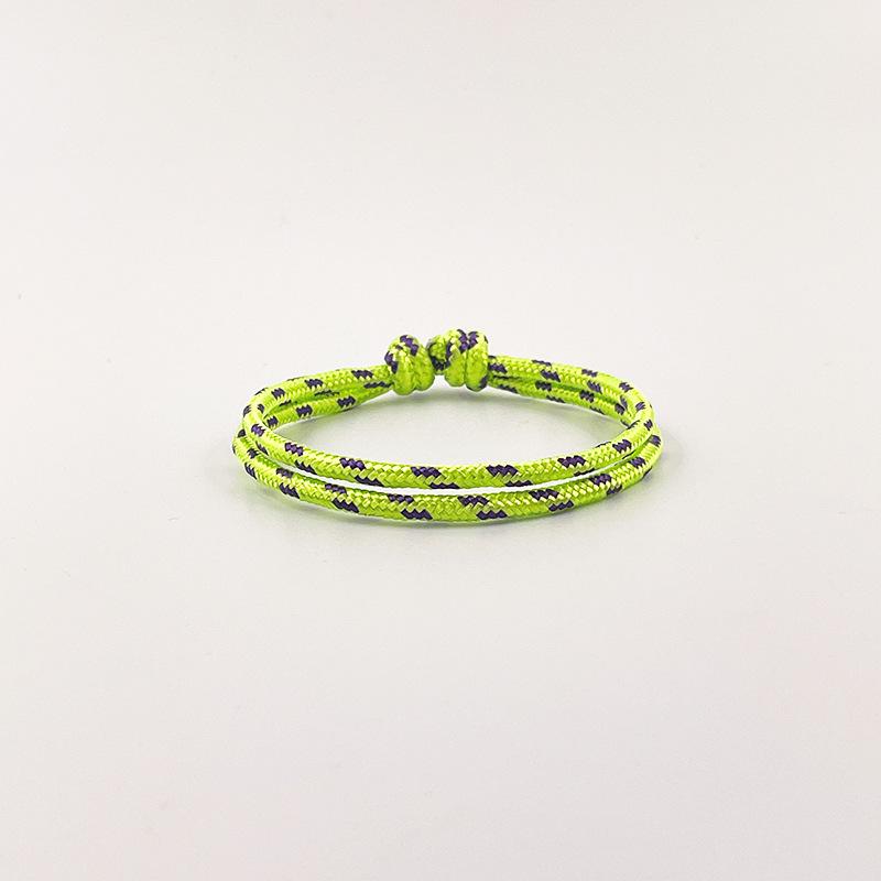 3mm Mehrfarbiges Nylon Nautisches Geflochtenes Seil Armband - Verstellbarer Layering Handmade Stil