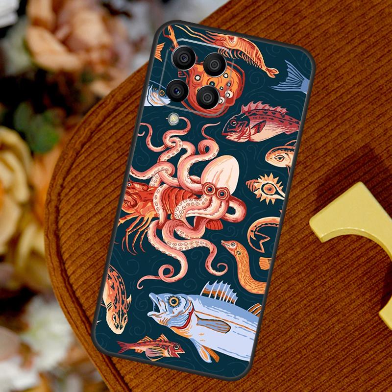Meeresleben Ozean Oktopus Für Samsung Galaxy M23 M33 M13 M53 M11 M51 M14 M34 M54 M15 M55 M20 M30s M12 M32 M52 Hülle