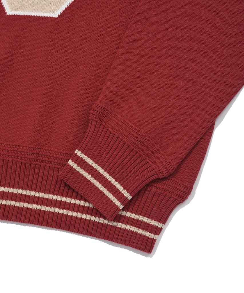 COVERNAT C Logo Crewneck Knit Red
