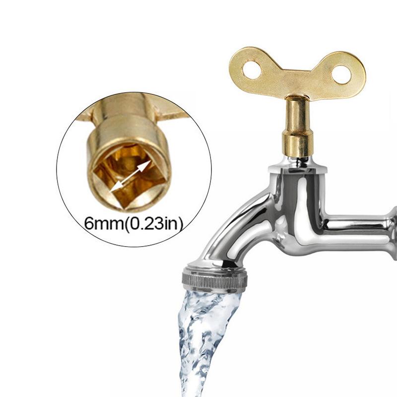 Quick Open Faucet with Locking Key and Four-Corner Handle
