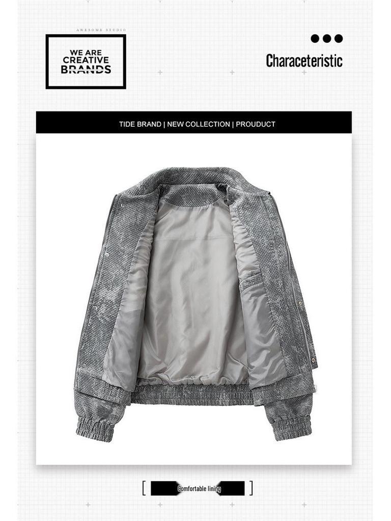2025 Men's Retro Windproof Spring/Autumn Jacket - Breathable, Comfortable, Skin-friendly, Scratch-resistant.