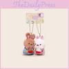 Rabbit Elephant Bear Magnetic Plush Keychain Bag Pendant Decoration Gift Kids