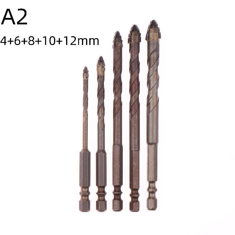 

5/7Pcs Serrated Drill Bits Set High Strength Special Serrated Twist Bits 3-12Mm For Concrete/Tile/Glass Drilling Tools Set