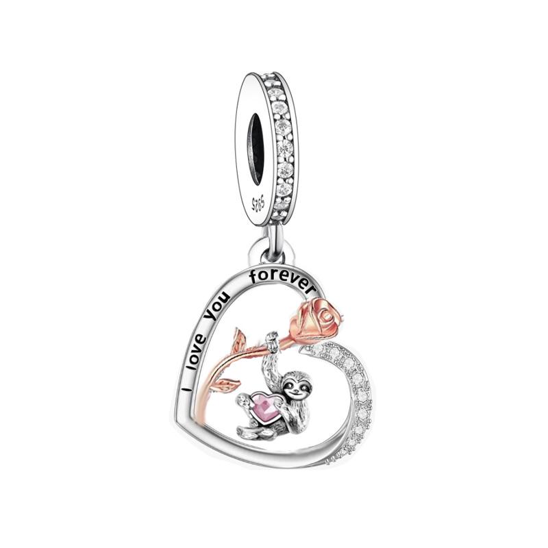Fit Original Pan Charm Braceletcopper Yorshire Chihuahua Schnauzer Pomeranian Poodle Dog Bead For Making Women Berloque Diy