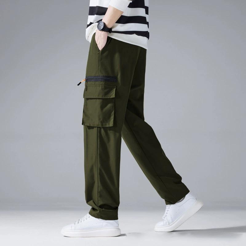 New Men's Casual Spring Autumn Loose Workwear Long Pants