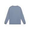 Li-Ning Sports Trend Series FW22 Solid Color Logo Embroidered Sweatshirt Men Tops Soft-Gray Blue AWDS923-2