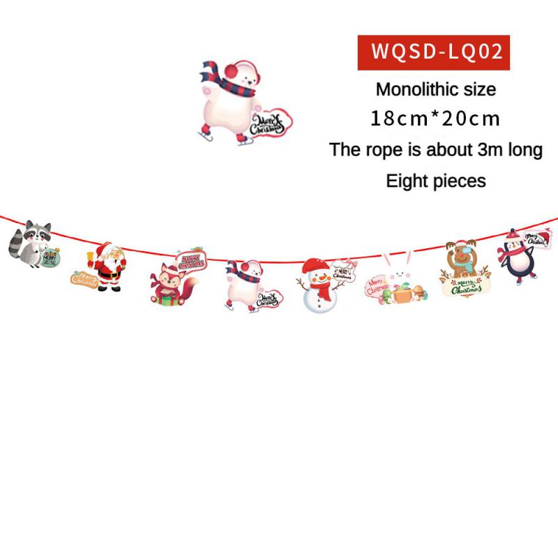 Christmas Banner 2024 Merry Christmas Decorations For Home Garland Santa Claus Navidad For Xmas Gift Noel Decor New Year 2025