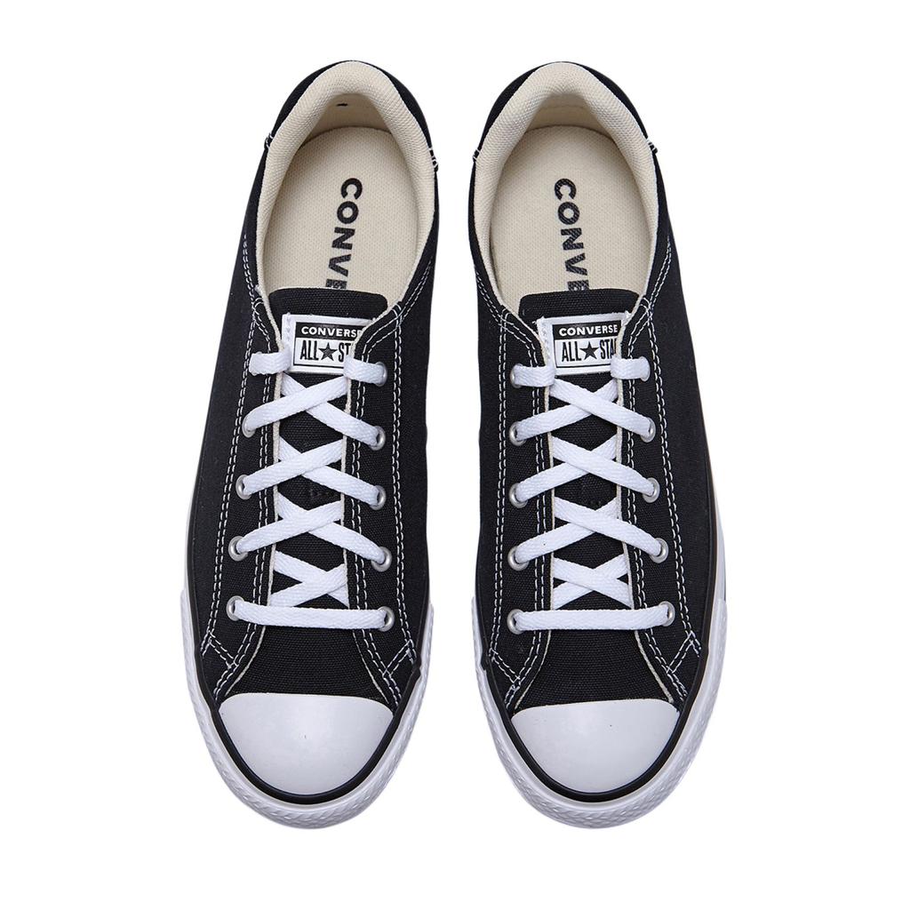 Converse All Star Dainty Lucky Comfortable Thin Sole Slip-resistant and Wear-resistant Low-top Skate Shoes for Women In Black
