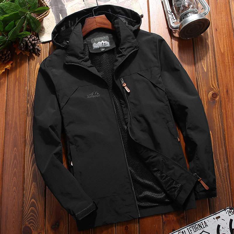 Spring and Autumn Men's Jacket Outdoor Casual Charge Windproof Waterproof Loose Large Size Jacket