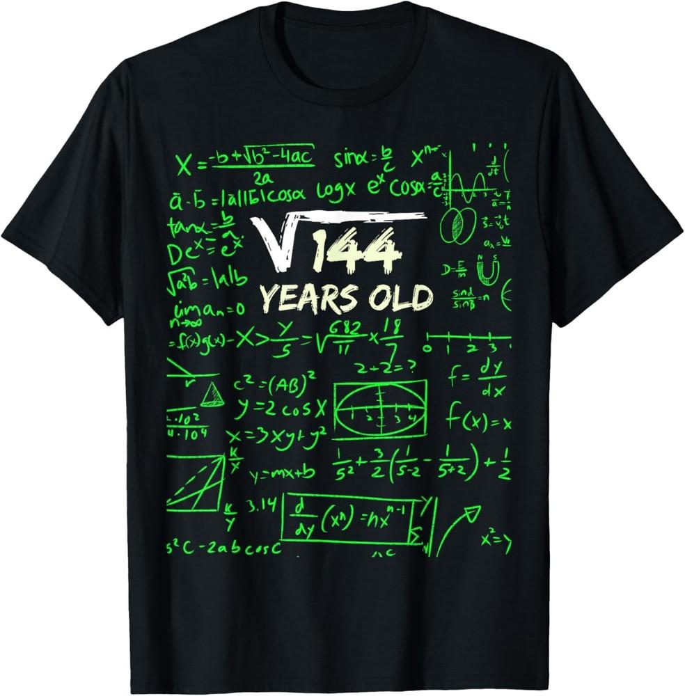 Square Root of 144 | 12th Birthday 12 Years Old Shirt Gift T-Shirt Unisex T-Shirt L