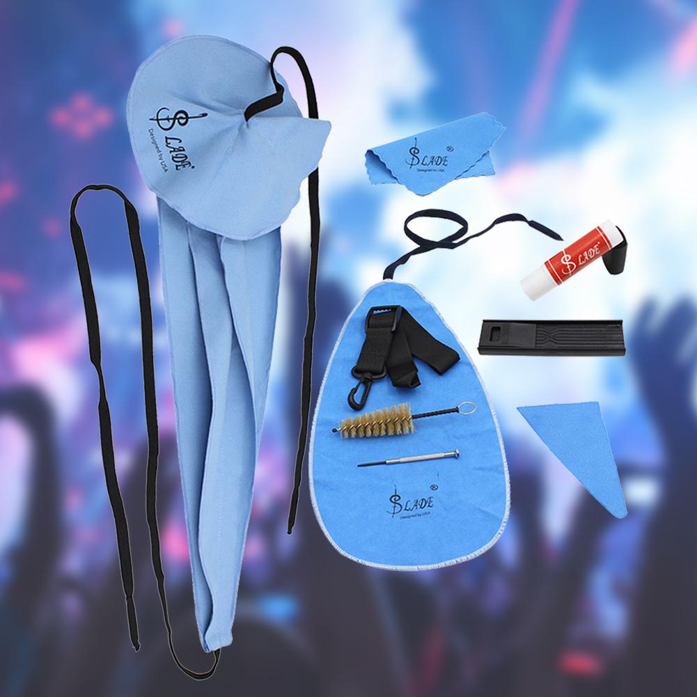 10Pcs Saxophone Cleaning Kit Thumb Rest Cushion Clarinet Cleaning Kit for Various Saxophones and Woodwind Instrument