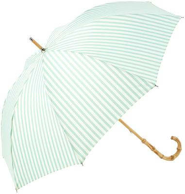 BECAUSE Long Umbrella Striped Green B-941491