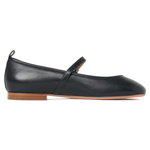 Pellico Mary Jane Flat Shoes, 0832 BOLLE10, Women's, Black, Size 25.0 Cm