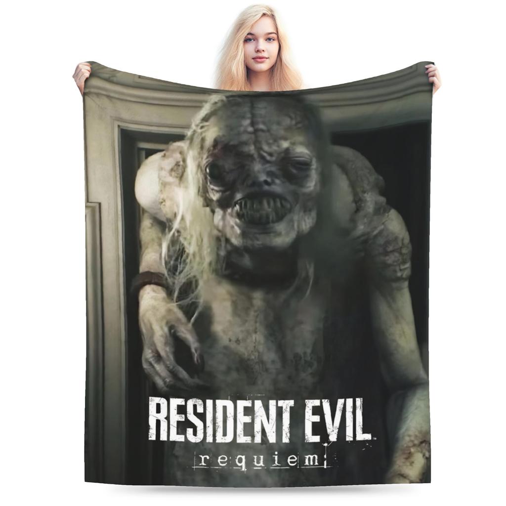 Residents Evils 9 Leon Keneddy Blanket Multi-size Warm Cozy Fluffy Games Throw Blankets for Couch Sofa and Bed
