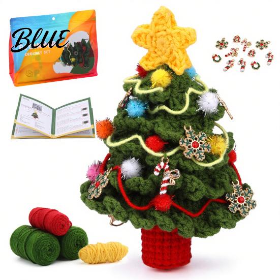Multifunctional Christmas Crochet Handmade Jewelry Material Bag Beginners DIY Kit for with Realistic Supplies Hooks