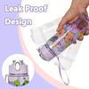 1/3/5/10PCS 750ML Capybara Straw Cup Cute Cartoon Water Bottle with Carry Strap Leakproof Portable Drinking Cup Kids Bottle