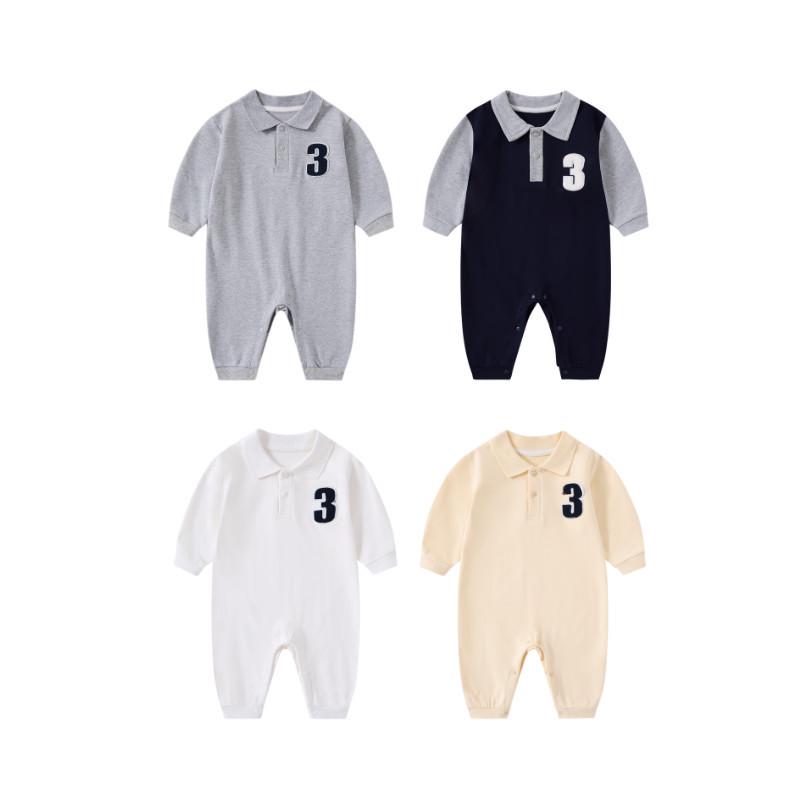 Autumn Fashion Baby Boy Romper Polo Shirt - Toddler Gentleman Style Outerwear