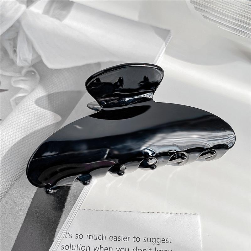 Personalisierte Strass-Buchstaben-Haarspange - Europäischer & Amerikanischer Stil Azetat Hai-Haarklammer