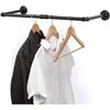 Arara de Roupas Montada na Parede Estilo Industrial para Homens e Mulheres