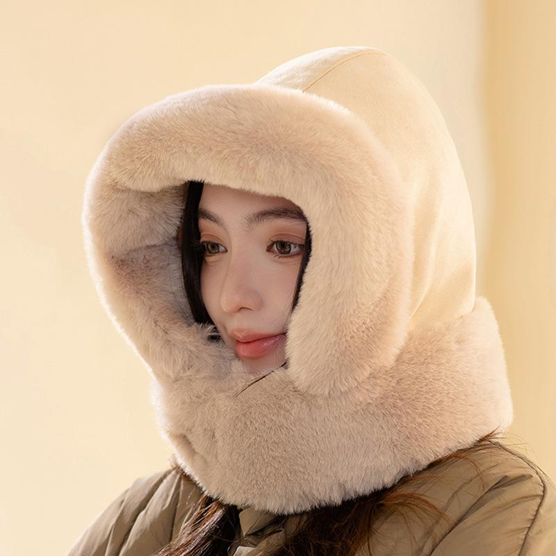 Winter Warm Thickened Bomber Hat Unisex Solid Color Ear Flap Hats Outdoor Cycling Hiking Coldproof Trapper Hat for Women Men