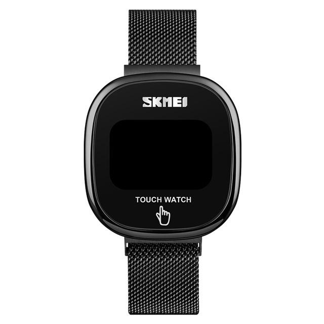 

Moment Beauty Fashion Simple Electronic Watch 1589 Мужские и женские пары Подарочные квадратные часы Шэньчжэньские часы чёрный