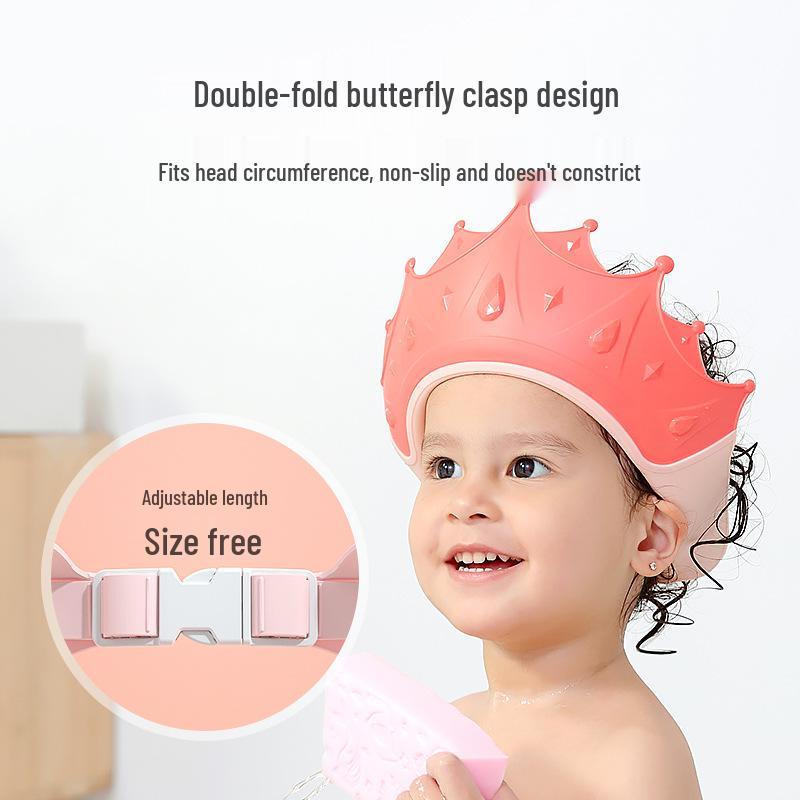 Wasserdichte Shampoo-Kappe für Babys und Kleinkinder mit Ohren- und Augenschutz