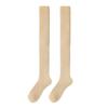 1 Pair Fleece-lined High Knee Socks Solid Color Over-Knee Socks  Warm Knees and Legs