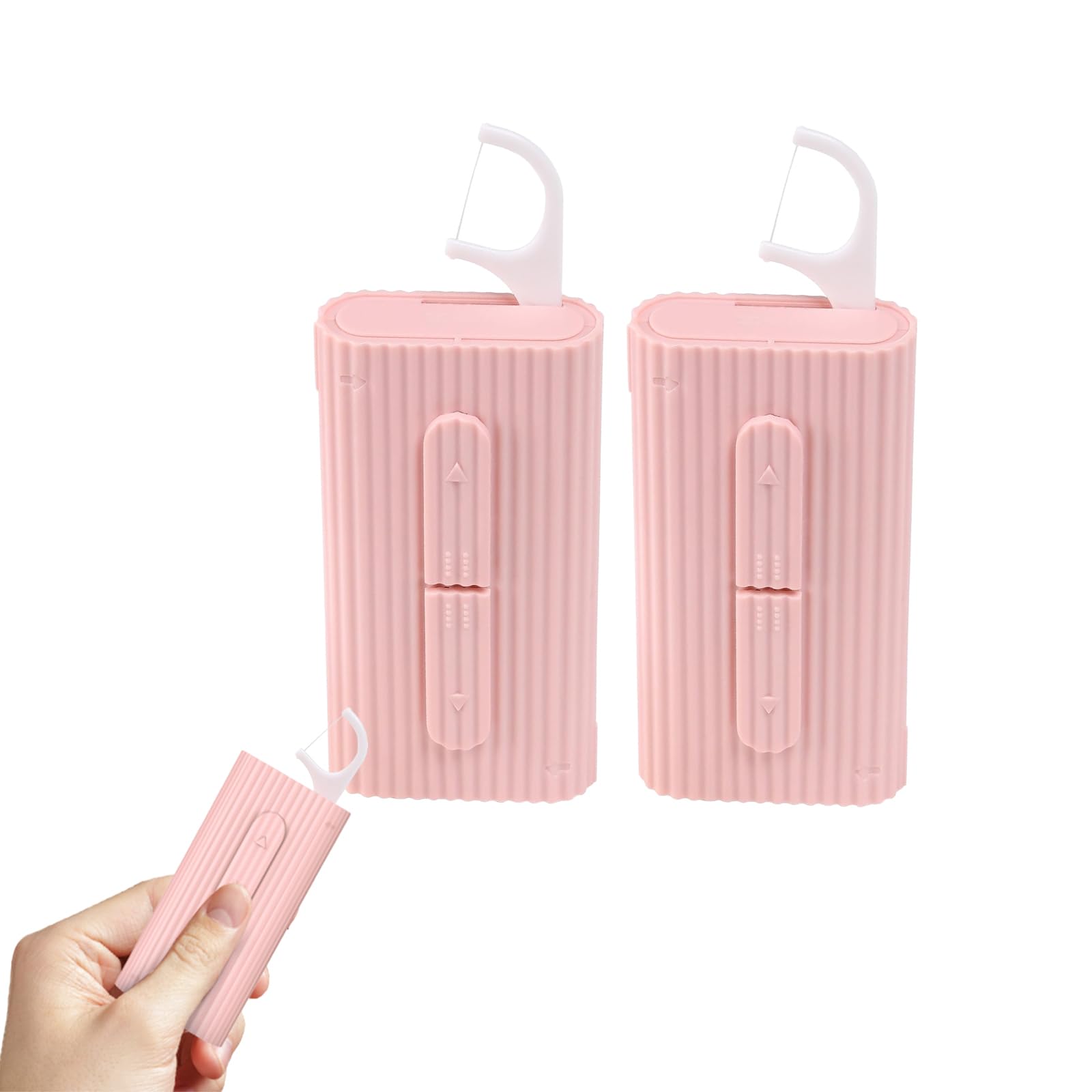 

SouZou Floss Case Pink Automatic Compact Floss Stick Professional Beginner Use Drawer, Portable, Storage, & Holder, & розовый