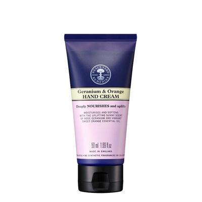 YARD REMEDIES Geranium Orange Hand Cream Fresh Floral 50ml NEAL'S & (x 1)