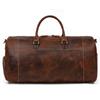 58cm Large Travel Bag 40l Genuine Leather Handbag For Trip Shoulder Bag Dual Use Travel Bag High Capacity With Shoe Compartment