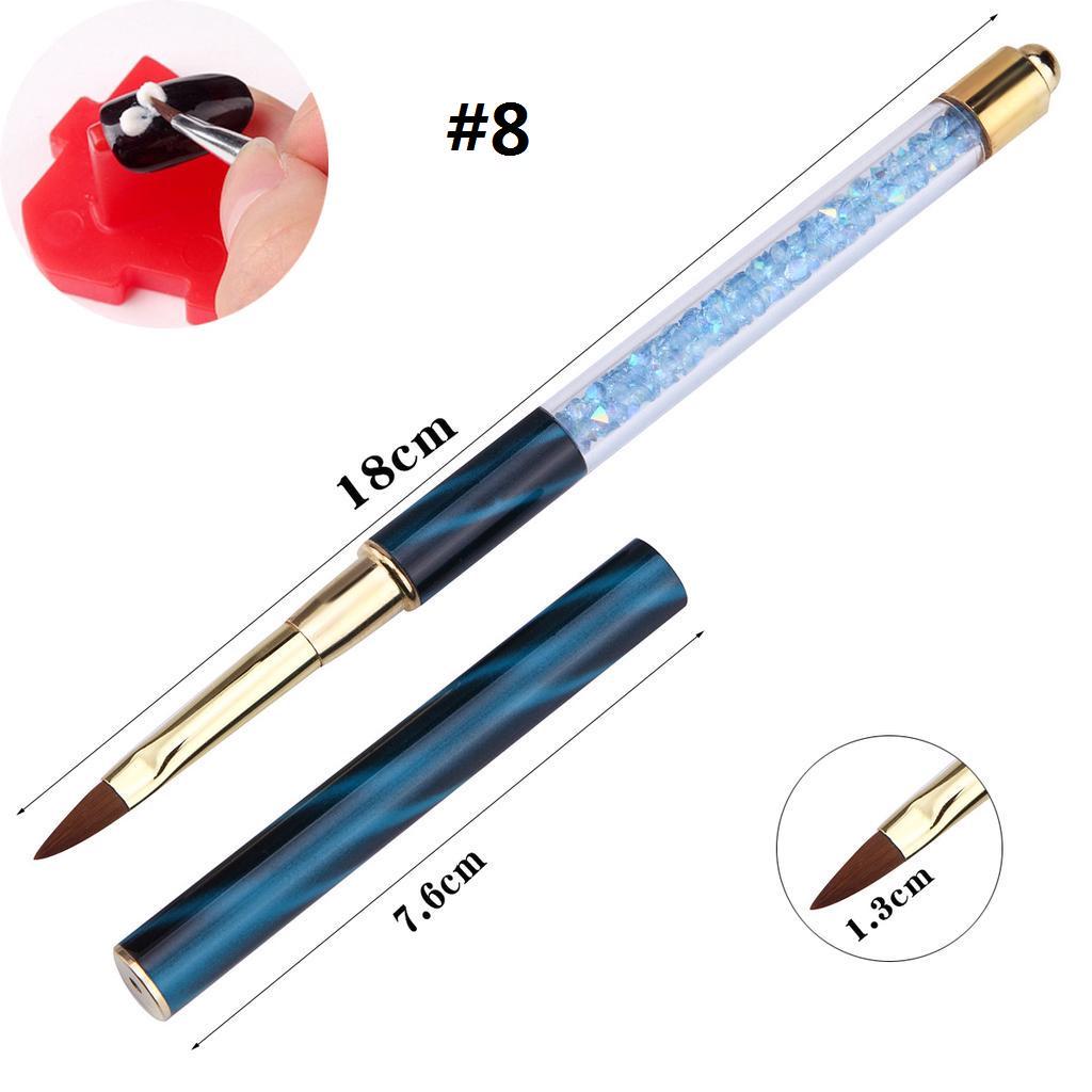 

8 стилей для дизайна ногтей, кисть для кошачьего глаза, акриловая УФ-гель для наращивания, ручка для рисования #8