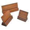 Wooden Place Card Holder Rustic Desk Calendar Wedding Banquet Restaurant Table Number Card Stand Photo Picture Display Base