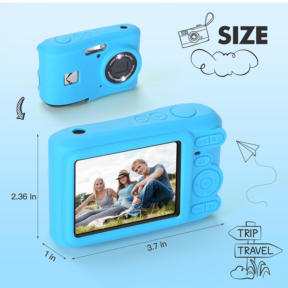 Pro digitální fotoaparát KODAK PIXPRO FZ55 Obal s popruhem Štíhlý brašna na fotoaparát Kryt těla fotoaparátu Ochranné pouzdro pro venkovní cestování