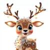 10 Sets Christmas Party Favors Cute Deer Acrylic Hanging Ornaments with Thank You Tags And Gift Bags Christmas Souvenirs Gifts for Party Decor