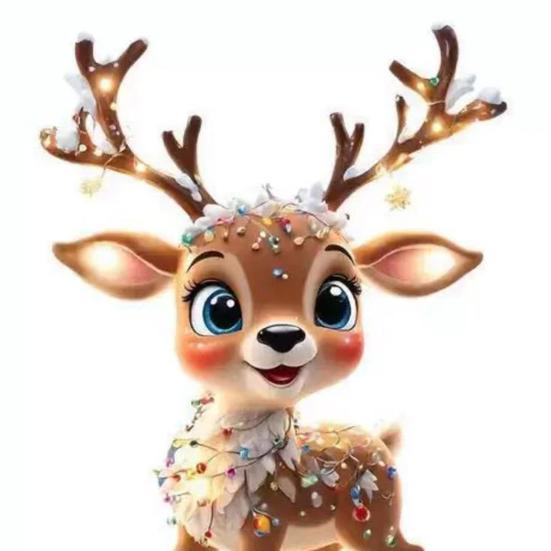 10 Sets Christmas Party Favors Cute Deer Acrylic Hanging Ornaments with Thank You Tags And Gift Bags Christmas Souvenirs Gifts for Party Decor