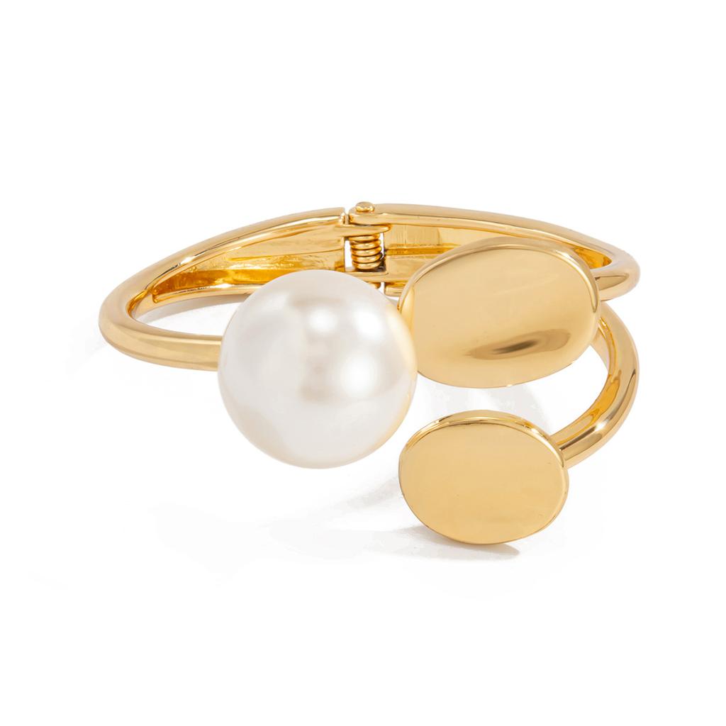 Accessories Fashion Light Luxury Belt Pearl Jewelry Bracelet Irregular Geometric High Sense Women's Bracelet