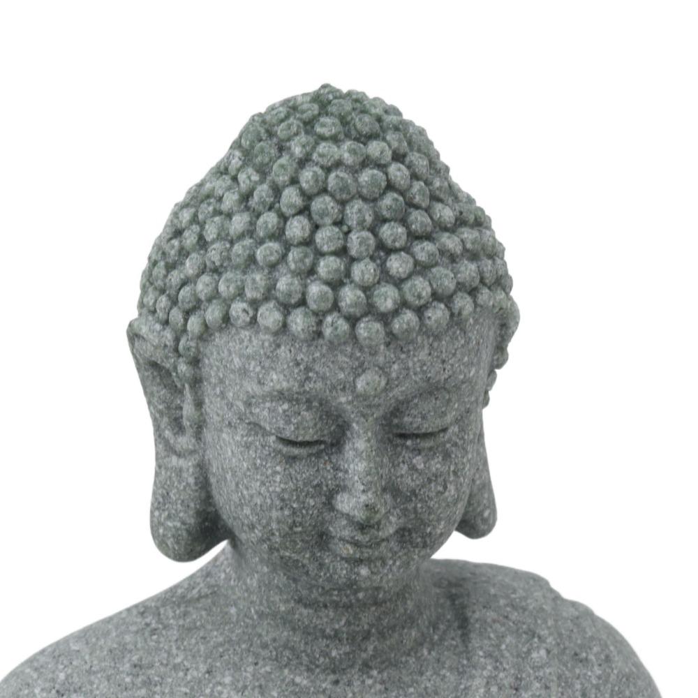 Grey Oriental Stone Carving Ornament Courtyard Sandstone Figurine  Indoor Study Shelf Decoration