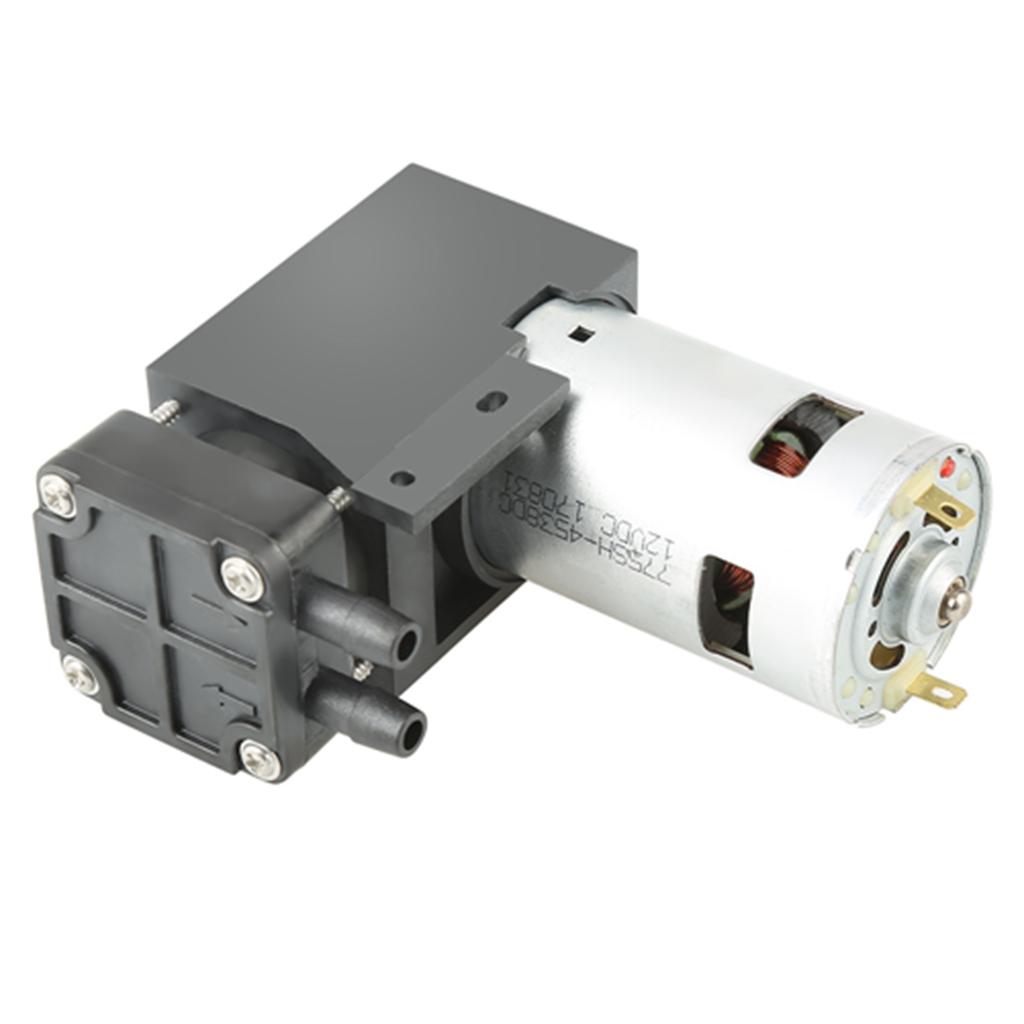 12V Small Oilless Vacuum Pump, 42W, 40LCelsiusmin, for Vacuum Adsorption Automation Equipment, Packaging Machines