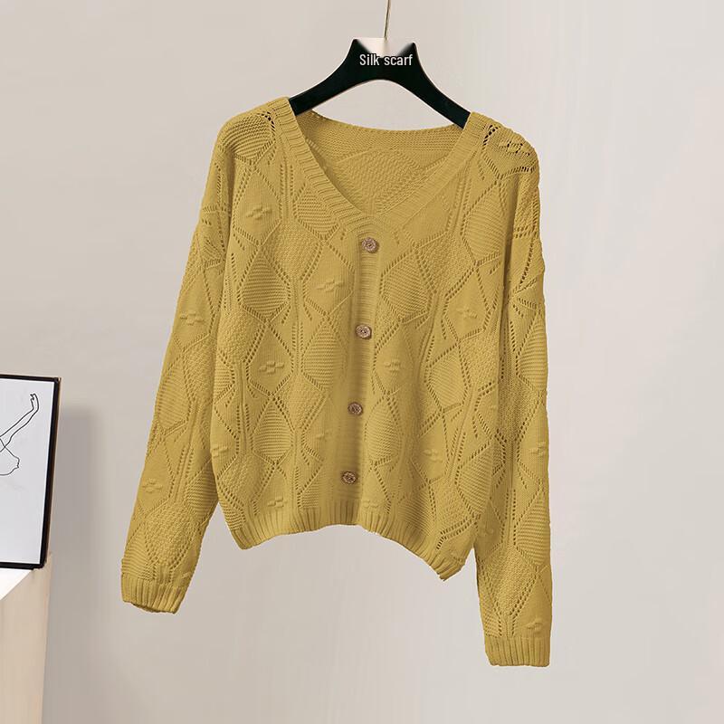Women's Hollow Knit Long Sleeve Top