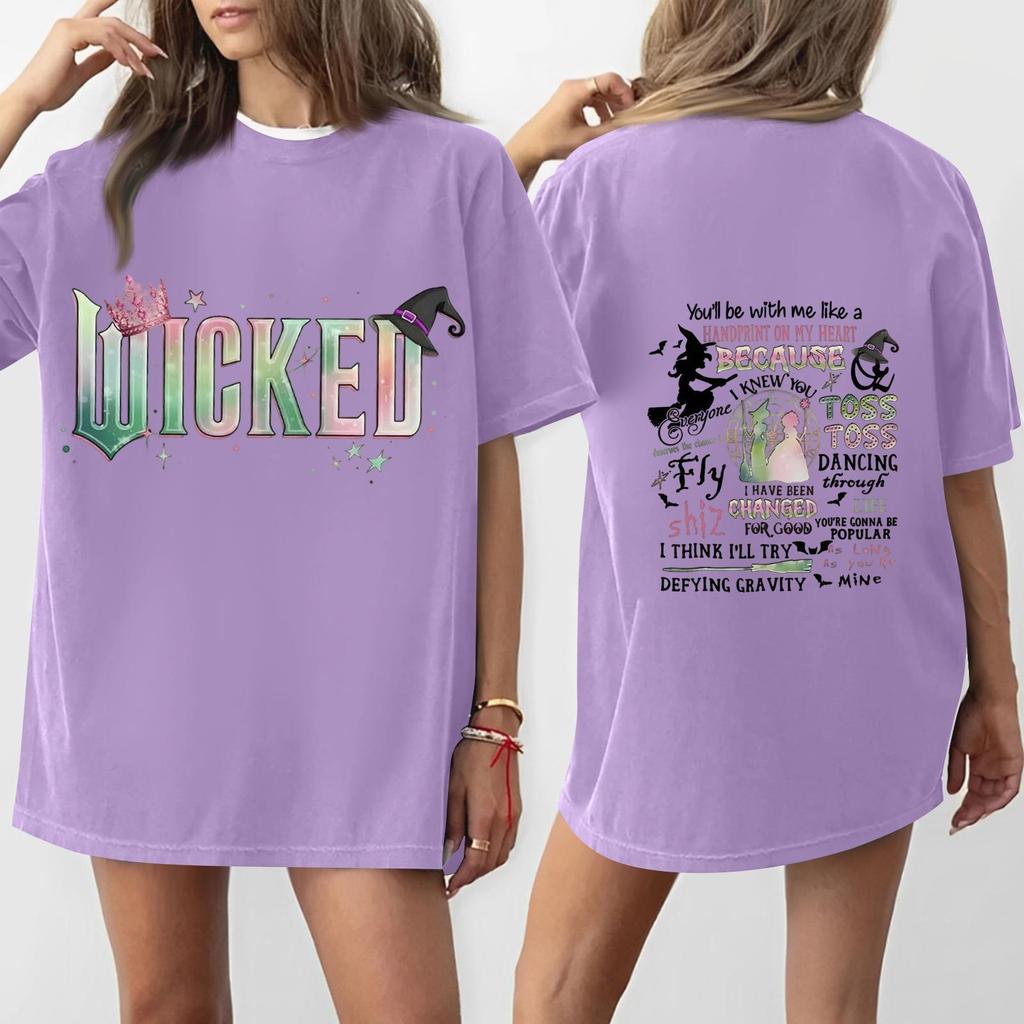 Women's Casual Fashion Round Neck Printed Short Sleeve T-Shirt Top